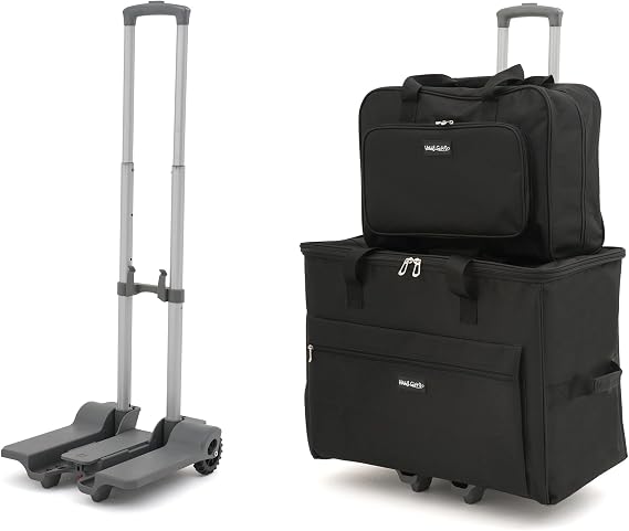 Hobby Gift Exclusive Large Sewing Machine Trolley Bag, Black
