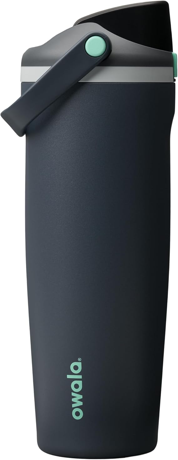 Owala FreeSip Sway Stainless Steel Water Bottle, 890ml, Foggy Tide