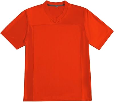 Blank Football Jersey for Men Mesh Athletic Practice Plain Football Shirt Hip Hop Dry-Fit Soccer Sports Uniform