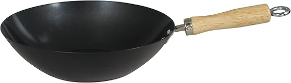 27cm (10.5") Non Stick Carbon Steel Wok