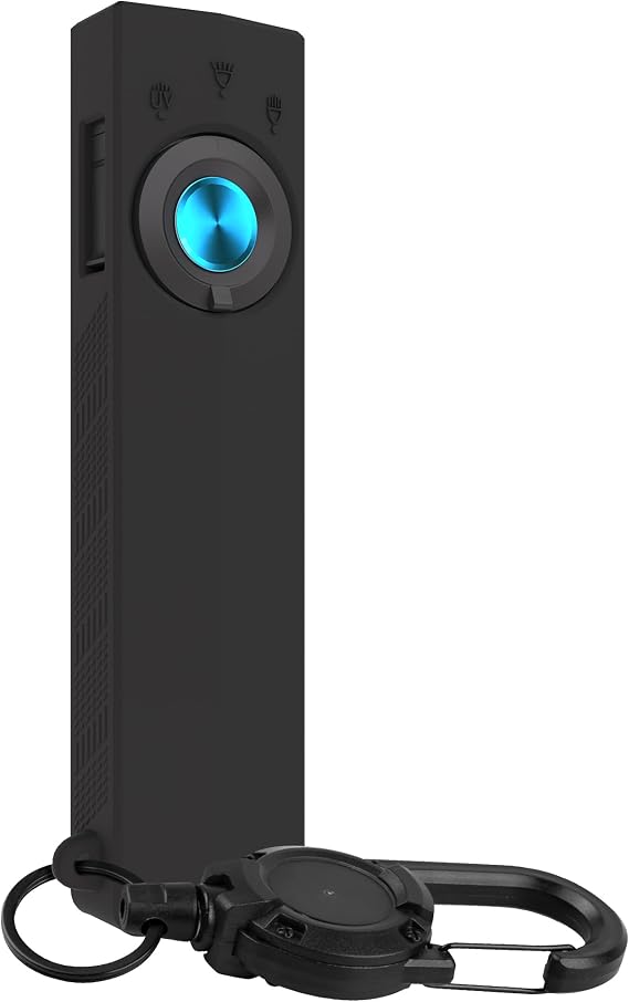 懐中電灯保護ケース Olight ArkPro対応 シリコンフラッシュライトホルスター ストラップ&格納式クリップ付き アウトドアキャンプやハイキングに最適 落下防止&ポータブル。