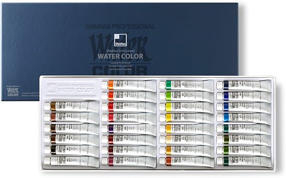 ShinHan Professional Watercolor Paint 7.5ml Tubes 30 Color Set