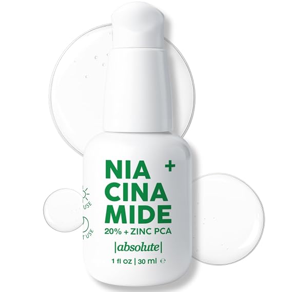 Absolute 20% Niacinamide + 1% Zinc PCA Serum High-Strength Oil-Balancing Serum for Smoother, More Even-Looking Skin