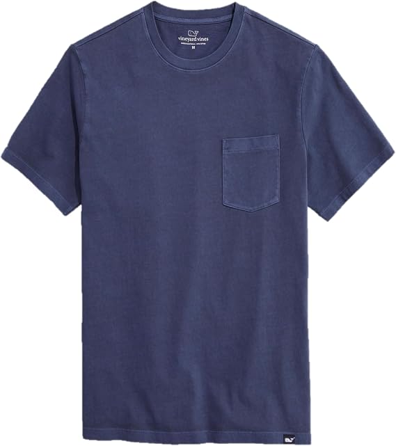 Vineyard Vines Men's Surf Short-Sleeve Garment-dye Pocket Tee Surf Short-Sleeve Garment-dye Pocket Tee (Pack of 1)