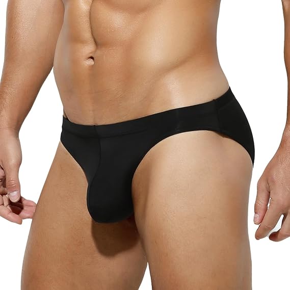 Arjen Kroos Mens Solid Bikini Underwear Comfortable Quick Dry Swim Briefs | Silky Soft,Breathable,and Quick Dry.Supportive Contoured Pouch,Tag Free Comfort.For Swimming,Beach,Sports,or All Day Wear