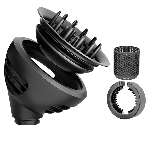 Wave Curl Diffuser Attachment and Outer Filter Cage Cover Replacement and Cleaning Brush for Dyson Airwrap HS01 HS05