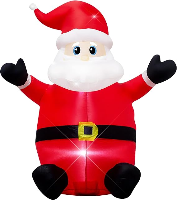 4 Foot Christmas Inflatable Santa Claus