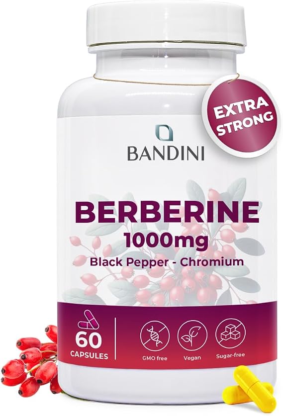 Bandini® Berberine 1000mg | Pure Berberin HCl from Berberis Aristata 97%