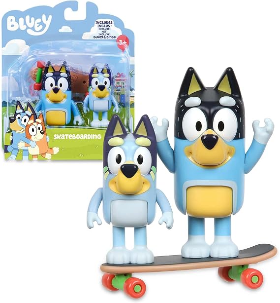 Famosa Bluey Figure 6 cm Pack 2 Figures 4 Mod. sdos, BLY00000