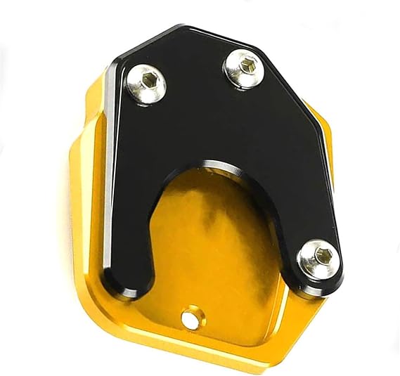 Parking Stand Motorcycle Accessories Kickstand Sidestand Side Stand Enlarger Plate Pad For H-ONDA CB400 2002-2007 2008 2009 2010 2011 2012 2013 2014 2015(Gold)
