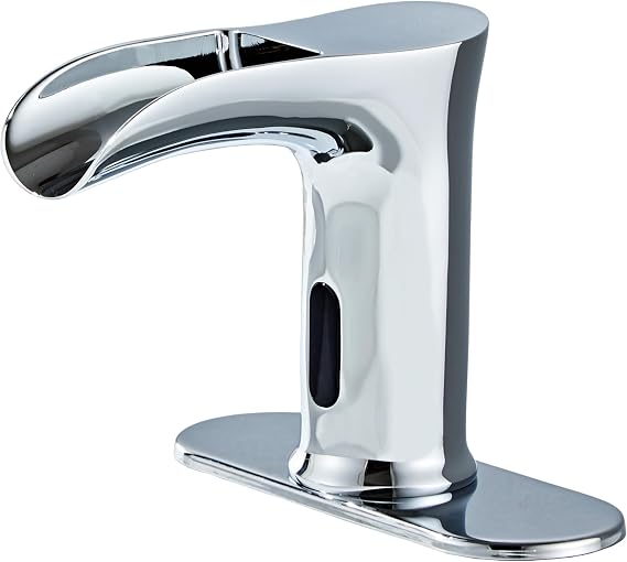 Touchless Bathroom Automatic Sink Faucets Waterfall Sensor Motion