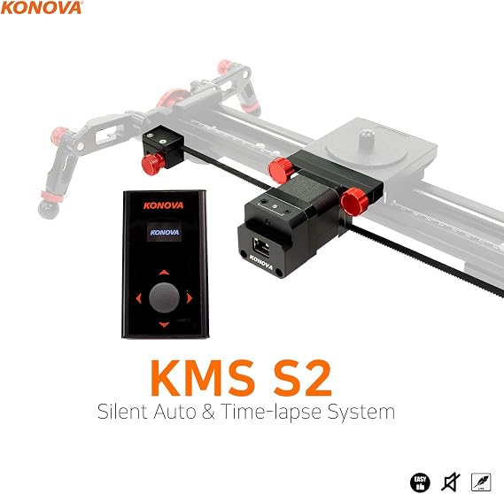 KONOVA New Motorized System KMS S2 for Live Motion and Timelapse Compatible with All Konova Sliders