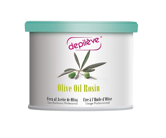 Depileve Strip Wax for Hair Removal - Olive Oil Rosin Wax 14 oz - Ideal for Dry and Suntanned Skin