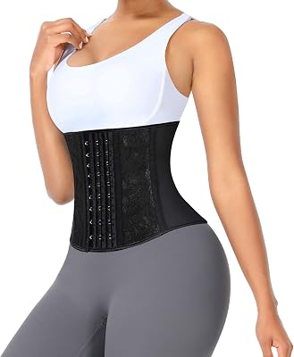 Lover-Beauty Fajas Colombian Waist Trainer Shaperwear for Women Short Torso Waist Cincher Under Dress Hourglass Body Shaper 4 Hooks 9 Steel Bones