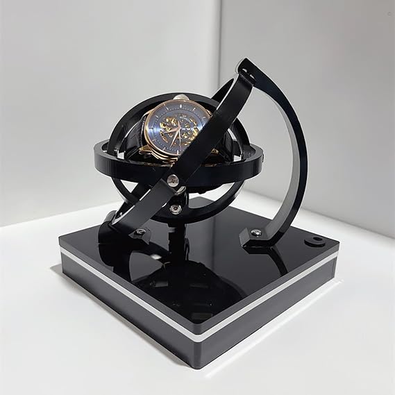 Single Watch Winder for Automatic Watches with Silent Motor, Rotating Watch Box for High-End Automatic Watches(17~20cm)