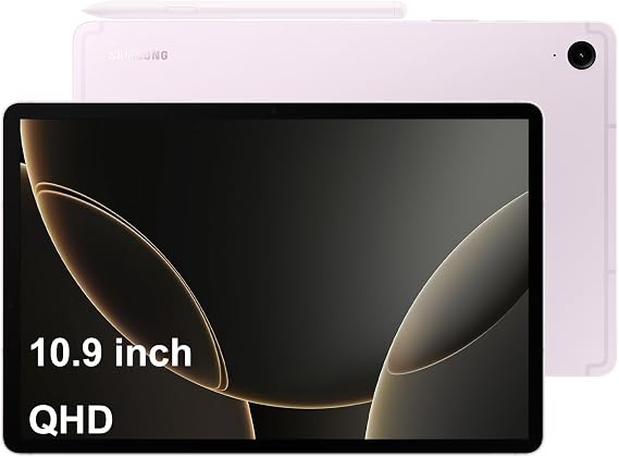 Samsung Galaxy Tab S9 FE Android Tablet (10.9 Touchscreen, 6GB RAM, 128GB Storage, 18-hr Long Battery Life, S Pen, 12MP Front Camera + 8MP Rear Camera, Lightweight Durable Design) SM-X610, Lavender