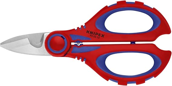 KNIPEX Tools 95 05 10 SBA Electricians' Shears with Crimp Area for Ferrules, 6.25-Inch | bike-repair-tools