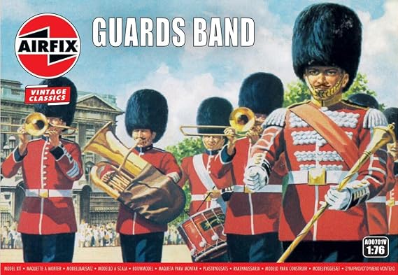 Airfix A00701V Guards Band Classic Vintage Figures, un Painted