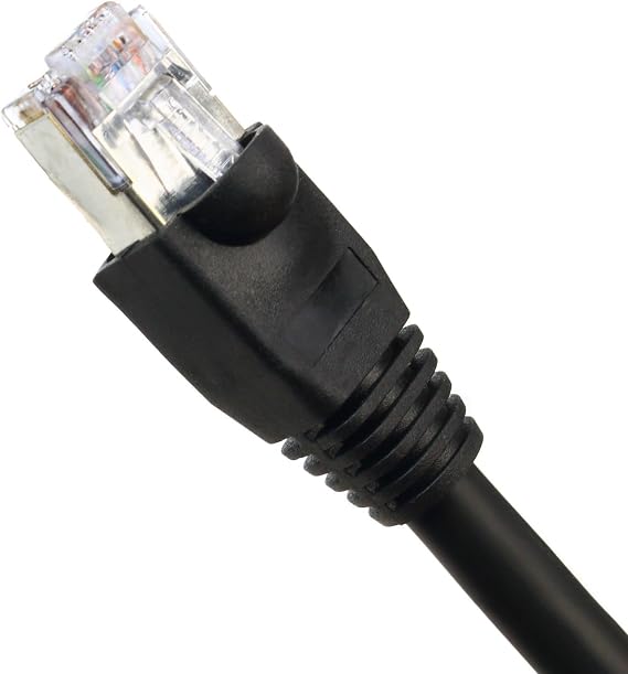 100 FT Cat5E Shielded Outdoor Dry Gel Filled Direct Burial Ethernet (Self Healing) (Connectors Installed)