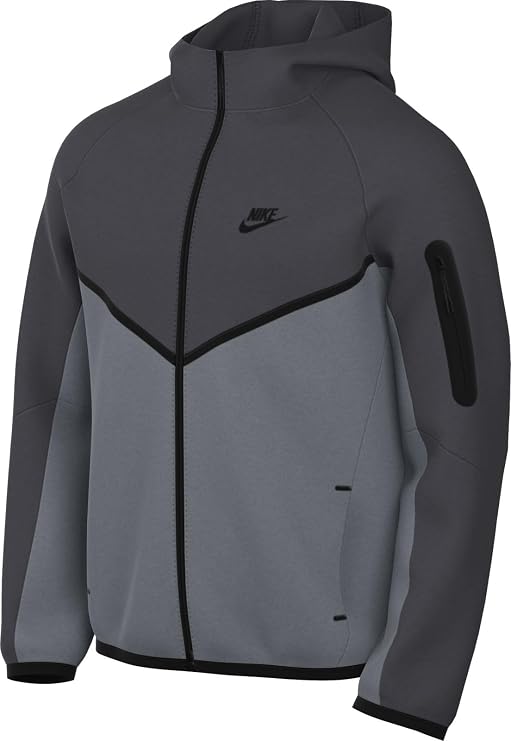 Nike Tech Men's Full-Zip Windrunner Hoodie (HV0949-061, Anthracite/Cool Grey/Black) Size 3X-Large