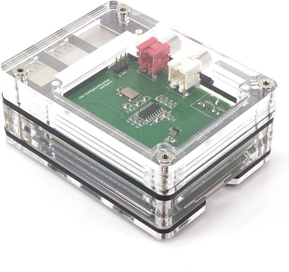 Zebra Tall Top HAT Case for Raspberry Pi 3B+ Pi2 B - Black Ice