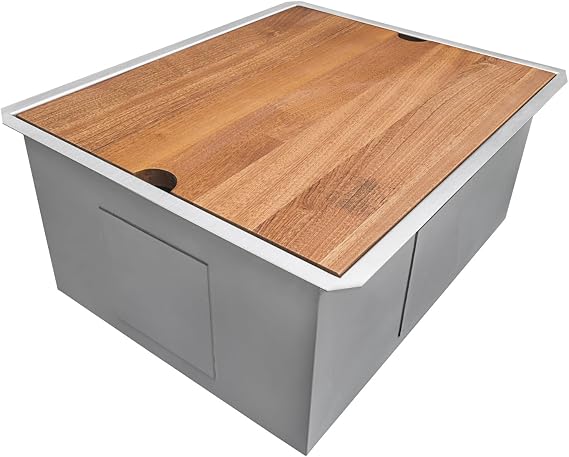 Ruvati 23-in Stainless Steel Workstation Undermount Bar Sink-RVH8308