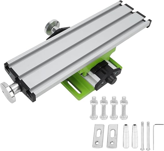 Multifunction Worktable Milling Working Cross Table Compound Drilling Slide Table for Bench Drill Alloy Slide Table Mini Compound Drilling Pew for Milling and Machining