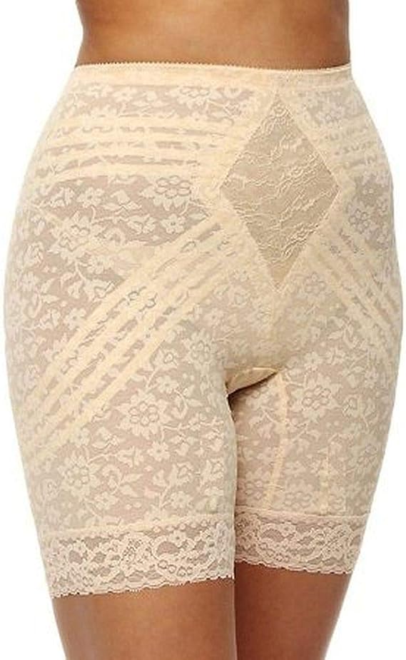 Rago Style 6797 | Waistline Lace Thigh Slimmer | Firm to Extra Firm Shaping | Lacette Lace | Made in USA