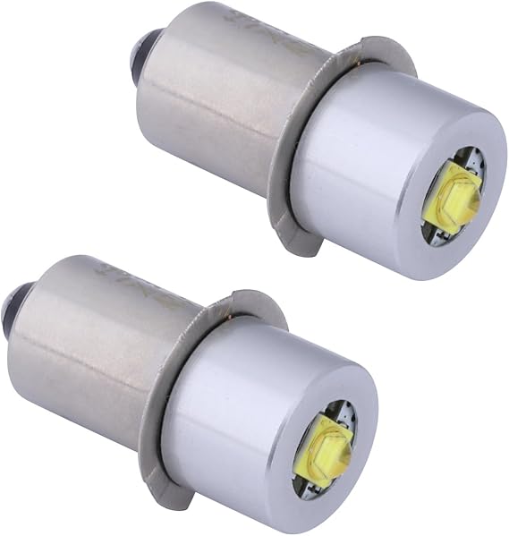 Led Replacement Bulbs for 18V 4V-24V 19.2V 12V 9V 6VLED Upgrade Bulb for Maglight Flashlight Ryobi Milwaukee Craftsman Lamp DC 2PACK