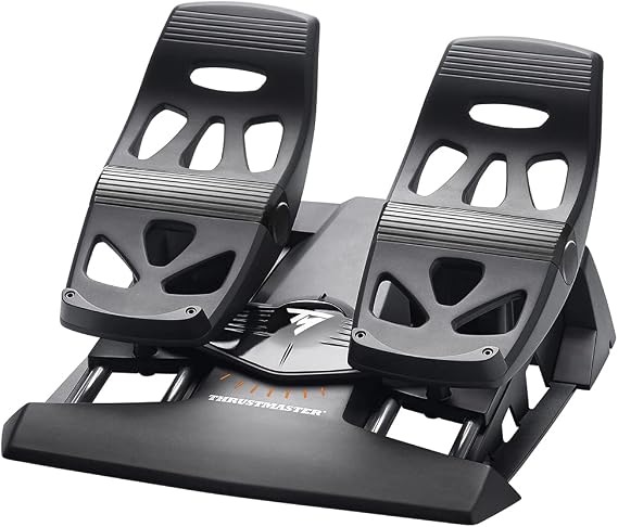 国内正規品Thrustmaster スラストマスター フライトコントローラー TFRP T.Flight Rudder Pedals ジョイスティック用ラダーペダル Microsoft Flight Simulator Hotas 4 PC PS4 対応 市販すべてのジョイスティック対応