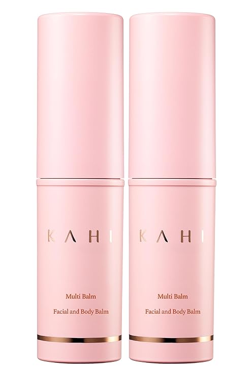 KAHI Wrinkle Bounce Multi Balm - DUO EDITION | All-in-One Hydrating Balm Eye Cream Make Up Base & Moisture Stick | Daily Moisturizer Stick with Salmon-derived sodium DNA (0.32 oz - Pack of 2)