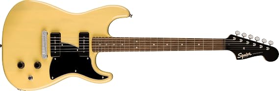 Paranormal Strat-O-Sonic, Laurel Fingerboard, Black Pickguard, Vintage Blonde