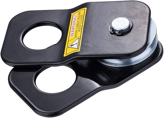 Sinoking Winch Snatch Block 8800lbs/4T Max Load, Heavy Duty Rope Pulley&Recovery Vehicle Easily,ATV Winch Accessories,Universal Snatch Block for winches.Black Textured Coating.