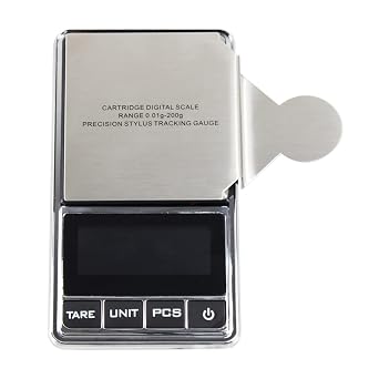 Stylus Force Scale Tracking Gauge Digital High Precise Vertical Tracking Guage Backlit Display Stylus Tracking Gauge VTF Scale HiFi Vertical Tracking Force Gauge