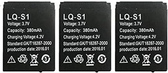 3 Pieces of LQ-S1 Battery for DZ09 Watch LQ-S1/AB-S1/RYX-NX9/ and Other Universal Batteries