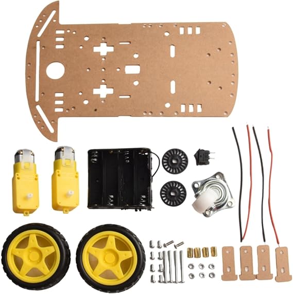 ZYNCUE Interactive 2WD for Smart Robot Car Chassis Kit with For Encoder for Arduino Perfect for Educational Purposes