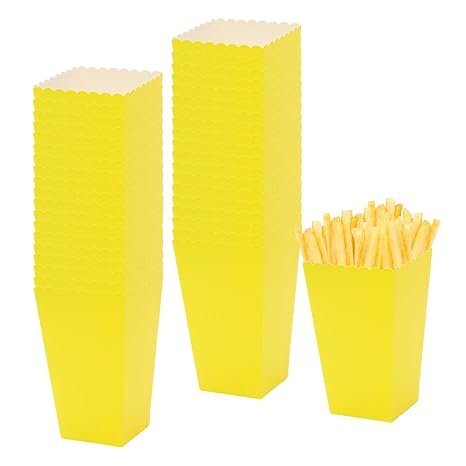 36 Pack Yellow Popcorn Boxes