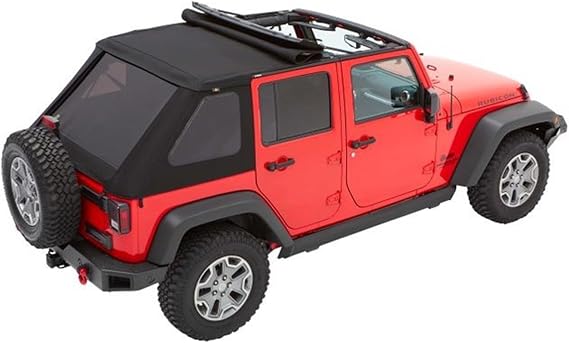 Bestop Trektop Black Diamond 5685335 for Jeep Wrangler JK 4-Door 2007-2018 | Fits Jeep Wrangler JK Unlimited, 4-Door, 2007-2018, Black Diamond,