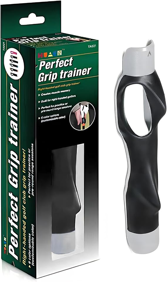 Golf Grip Trainer,Golf Training Aid for Superior Golf Performance (Grey)