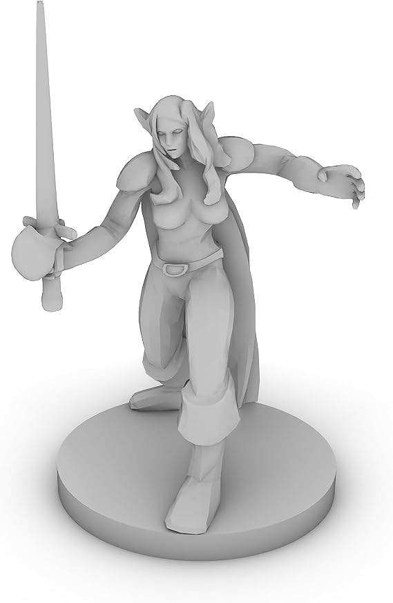 Drow Warlock Tabletop DND Gaming Miniature