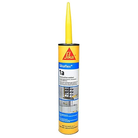 Sikaflex 1A Polyurethane Premium Grade High Performance Elastomeric Sealant, 10.1 fl oz Capacity, Black