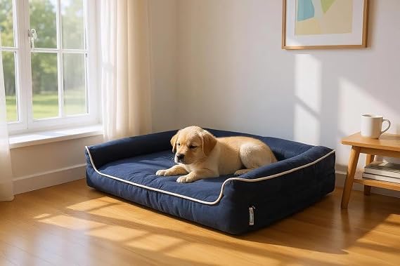 viscopet Premium Sofa Blok sungerli Alezli Fermuarlı Yıkanabilir Köpek Yatağı (X-Large)