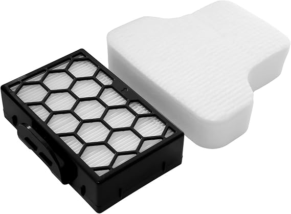 Vacuum Filter Replacement Kit Compatible for Shark CV100UKT, CZ250UKT, CZ500UKT HEPA and Foam Pre/Post Motor Set XHFCV100EUUK Vacuum Filtration Upgrade