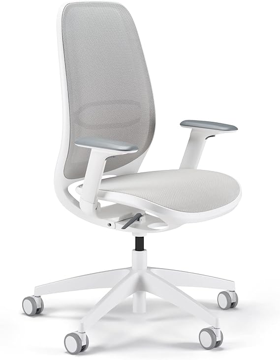 Sedus se:air Ergonomic Swivel Office Chair Plastic with Recyclate Content 100% Recyclable Grey 42-55 cm Maximum Load 130 kg