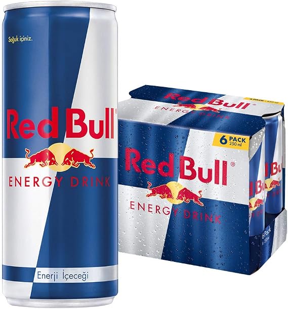 Red Bull Energy Drink 250 ml (1 Pack, 250 ml x 6 Pieces)