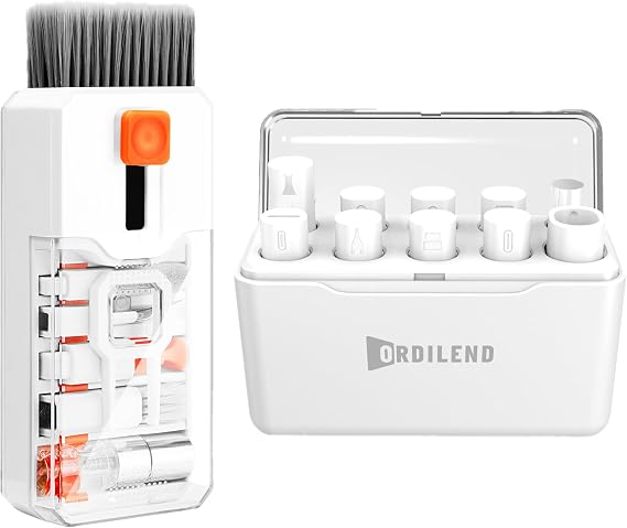 Ordilend Keyboard Cleaning Kit Laptop Cleaner +iPhone Cleaning Kit White