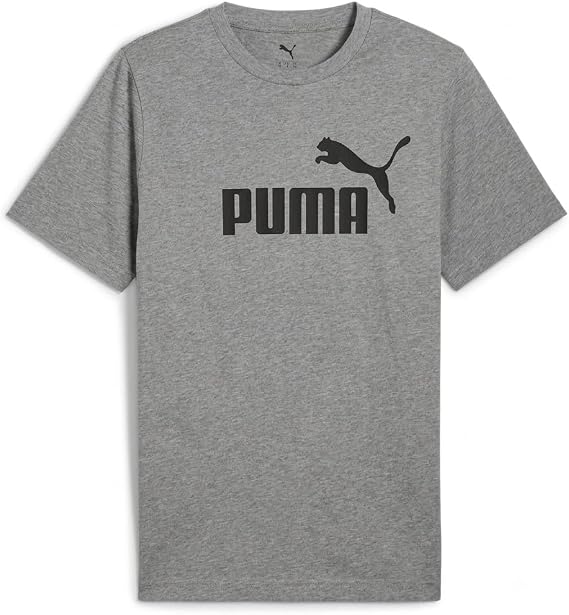 PUMA Mens Essentials Logo Crew Neck Short Sleeve Casual Tops Casual
