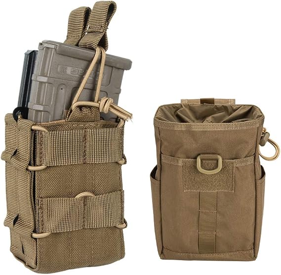 Tactical Molle Double Open-Top Mag Pouch Molle Dump Pouch