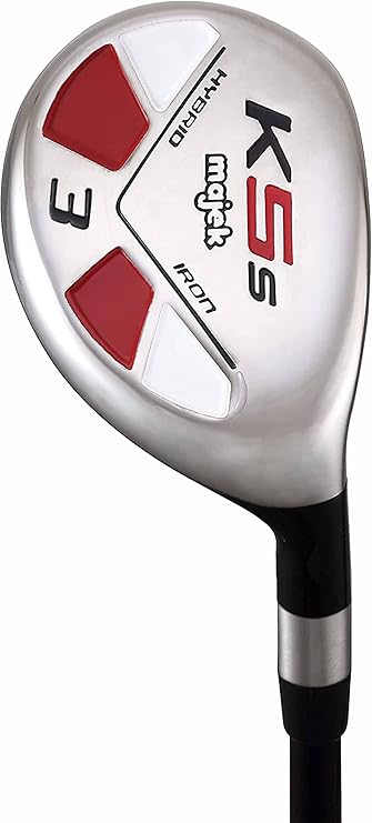 Majek Golf All Hybrid #3: +2 Inches Longer Than Mens Standard Length, Extra Big & Tall XL, Extra Long XXL, Regular Flex Right Handed New Utility R Flex Club