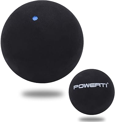 HERCHR Single Dot Squash Ball, 37mm Beginner Squash Ball Rubber Squash Racket Ball for Competition Training